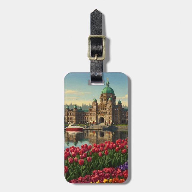 Victoria British Columbia Canada Travel Bagagebricka (Vertikal Framsida)
