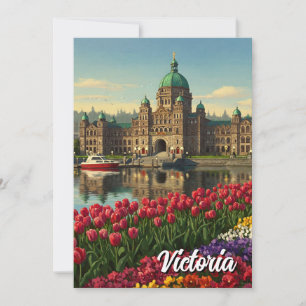 Victoria British Columbia Canada Travel Julkort
