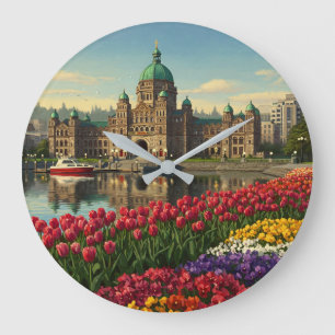 Victoria British Columbia Canada Travel Stor Klocka