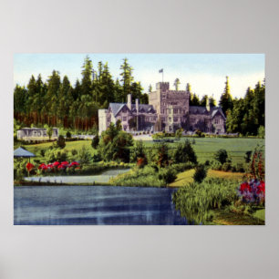 Victoria British Columbia Kanada Hatley slott Poster