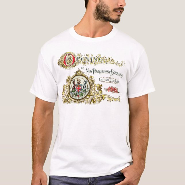 Victoria British Columbia (Kanada) retro konst Tee (Framsida)