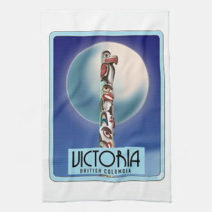 Victoria British Columbia Totem Pole. Kökshandduk