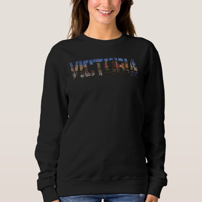 Victoria City Canada souvenir   for men women T Shirt (Framsida)