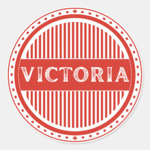 Victoria City Pride-symbol – Kanadensisk identitet Runt Klistermärke