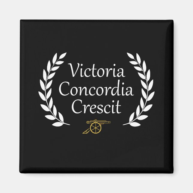 Victoria Concordia Crescit Arsenal Magnet (Framsidan)