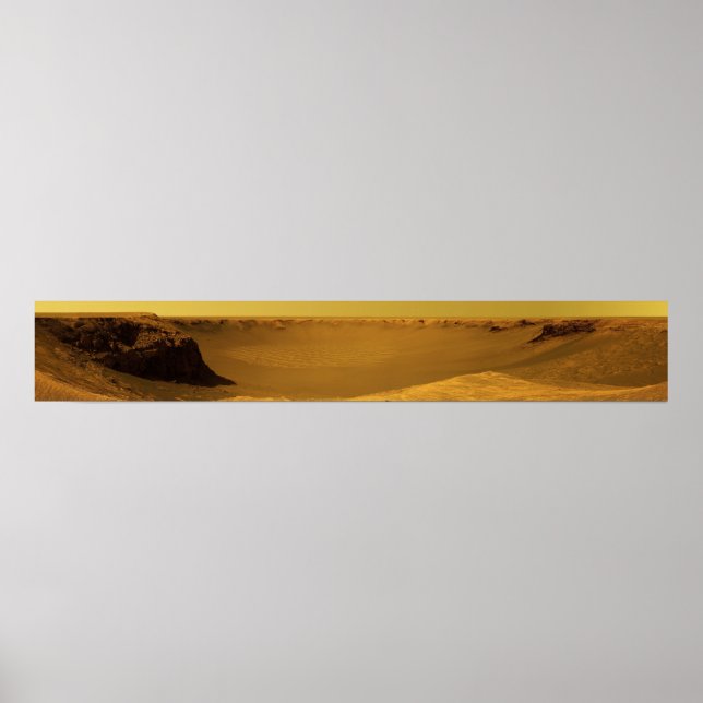 Victoria Crater från Kap Verde på Planet Mars Poster (Framsidan)