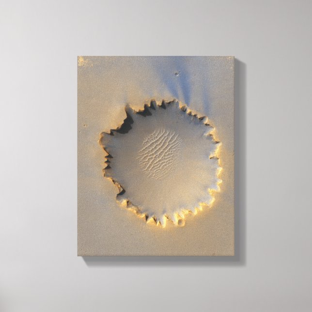 Victoria Crater på Mars Canvastryck (Framsida)