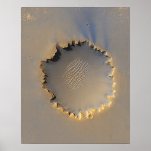 Victoria Crater på Mars Poster
