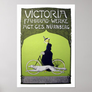 Victoria Fahrrad-Werke Vintage Bicycle Poster