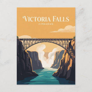 Victoria Falls Bridge Zimbabwe Vykort