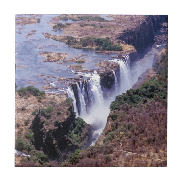 Victoria Falls-flyg - Zimbabwe, Afrika Kakelplatta (Framsidan)