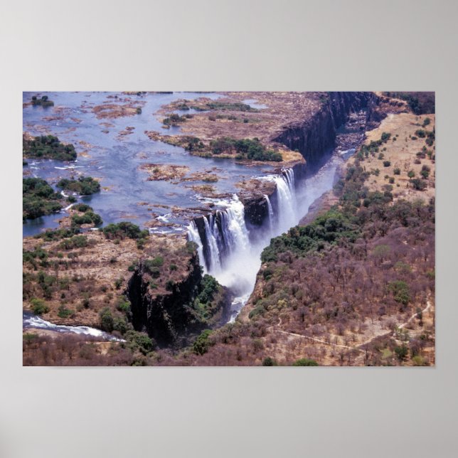 Victoria Falls-flyg - Zimbabwe, Afrika Poster (Framsidan)