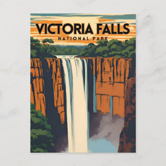 Victoria Falls National Park Traditionell Resa Vykort