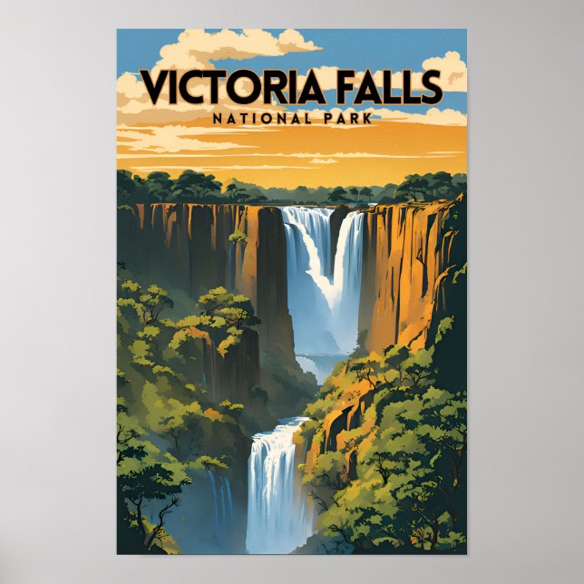 Victoria Falls National Park Traveler Poster (Framsidan)