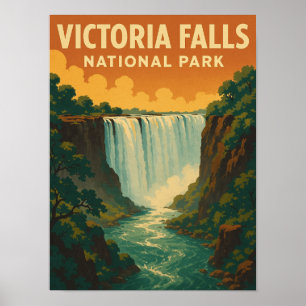Victoria Falls nationalpark Getaway Poster