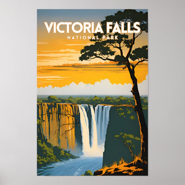 Victoria Falls nationalpark Poster (Framsidan)