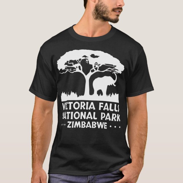 Victoria Falls nationalpark T Shirt (Framsida)