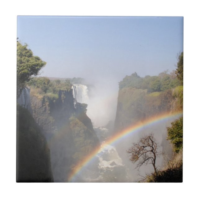 Victoria Falls Rainbow Kakelplatta (Framsidan)