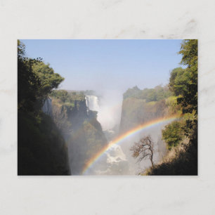 Victoria Falls Rainbow Photo Vykort