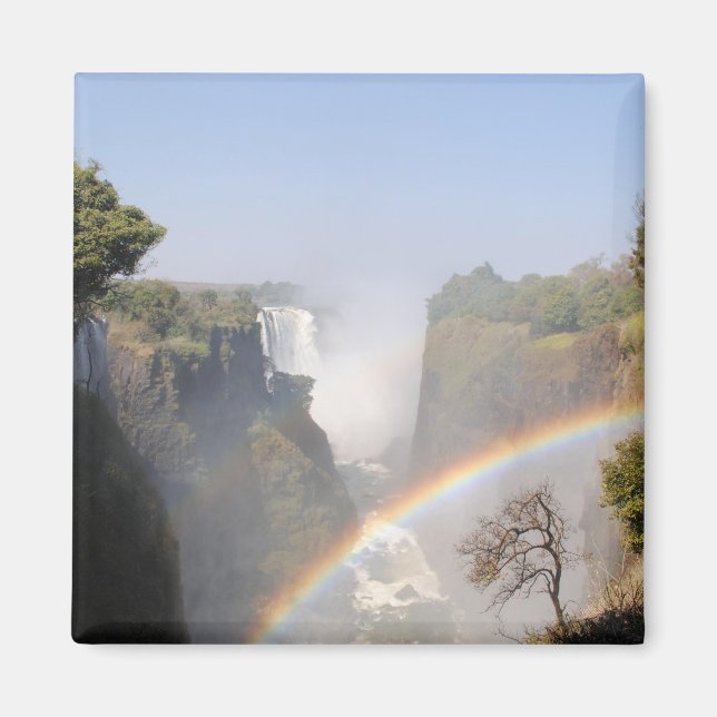 Victoria Falls Rainbow Waterfall Magnet (Framsidan)