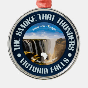 Victoria Falls (rd) Julgransprydnad Metall
