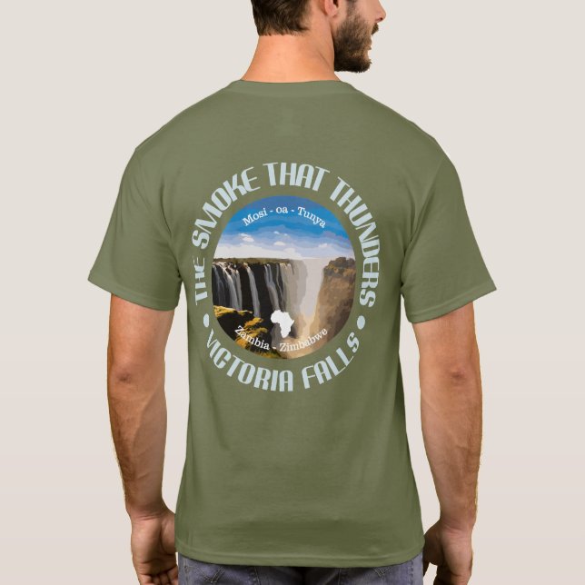 Victoria Falls (rd) T Shirt (Baksida)