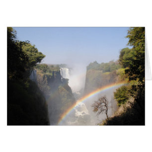 Victoria Falls regnbåge Hälsningskort