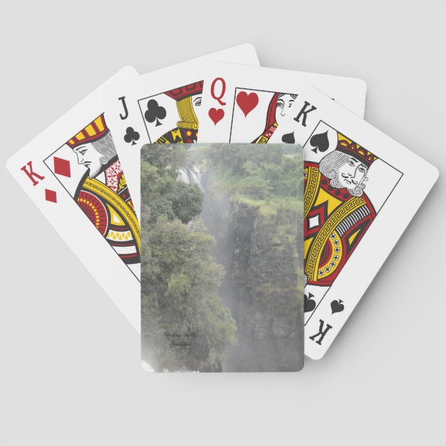 Victoria Falls som leker kort Casinokort (Baksidan)