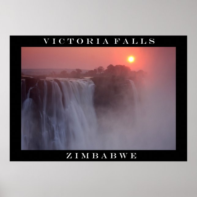 Victoria Falls Sunrise Poster (Framsidan)