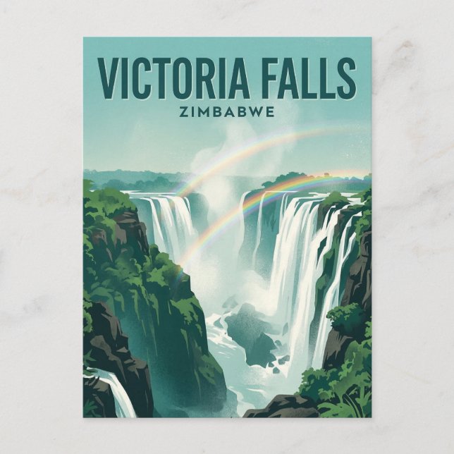 Victoria Falls, Victoria Falls, Matabeleland North Vykort (Framsida)