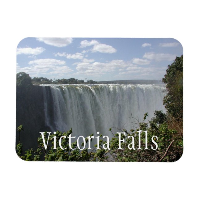 Victoria Falls, Zambi, Zimbabwe Magnet (Horisontell)