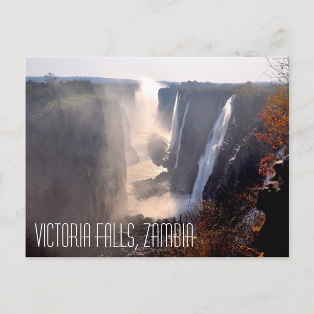 Victoria Falls Zambia vykort (Framsida)