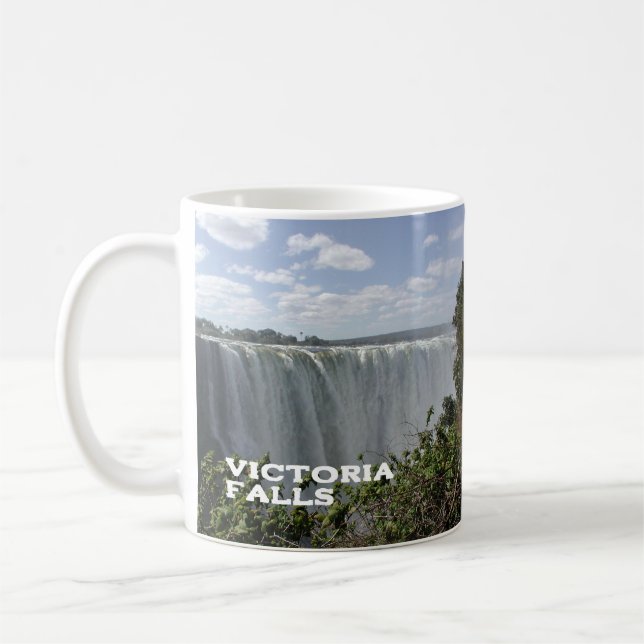 Victoria Falls, Zambia, Zimbabwe Two-Tone Coffee M Kaffemugg (Vänster)