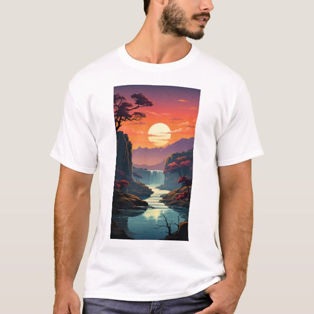Victoria Falls Zimbabwe T-Shirt (Framsida)