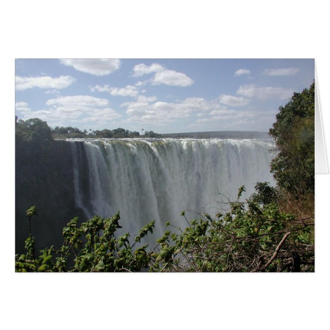 Victoria Falls, Zimbabwe, Zambia OBS Kort (Framsidan Horizontal)
