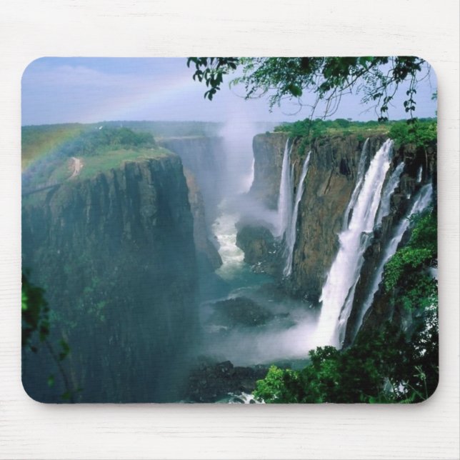 Victoria föll, zimbabwe musmatta (Framsidan)