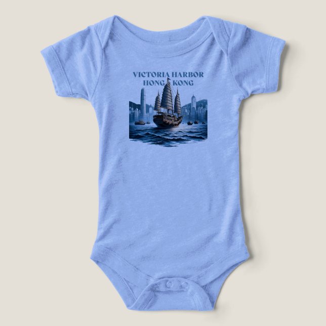 Victoria Harbor Hong Kong China T Shirt (Design Framsida)