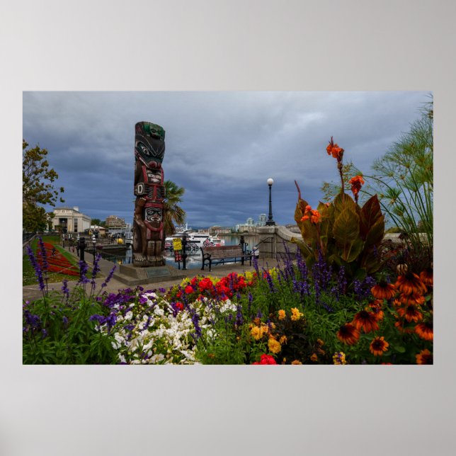 Victoria Harbour, British Columbia, Vancouver Isla Poster (Framsidan)