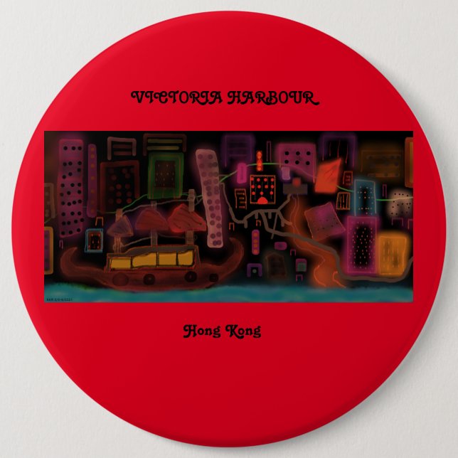 Victoria Harbour, Hong Kong 1960's- Knapp (Framsida)