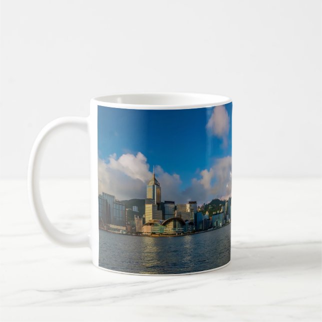 Victoria Harbour & Hong Kong Skyline Kaffemugg (Vänster)