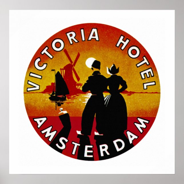 Victoria Hotel Amsterdam Poster (Framsidan)
