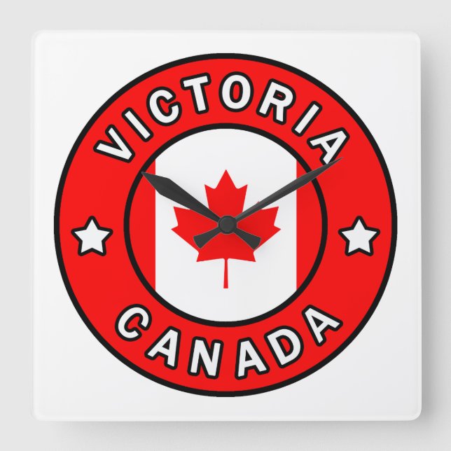 Victoria Kanada Fyrkantig Klocka (Framsida)
