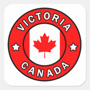 Victoria Kanada Fyrkantigt Klistermärke