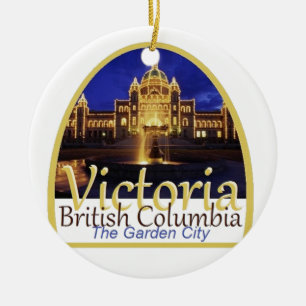 VICTORIA Kanada Julgransprydnad Keramik