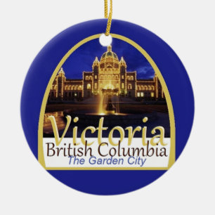 VICTORIA Kanada Julgransprydnad Keramik
