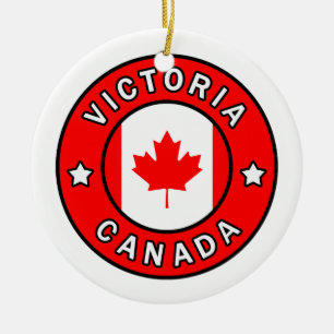 Victoria Kanada Julgransprydnad Keramik