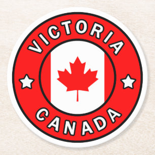 Victoria Kanada Underlägg Papper Rund