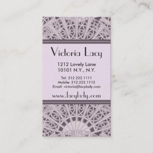 Victoria Lacy eleganta rosor - visitkort