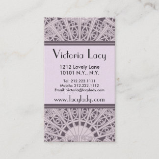 Victoria Lacy eleganta rosor - visitkort
