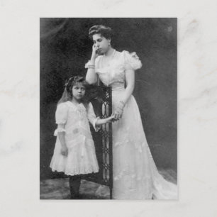 Victoria Melita av Hessen med Elizabeth #006D Vykort